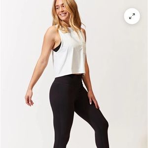 Threads 4 Thought Rochelle Crop Tank Small White